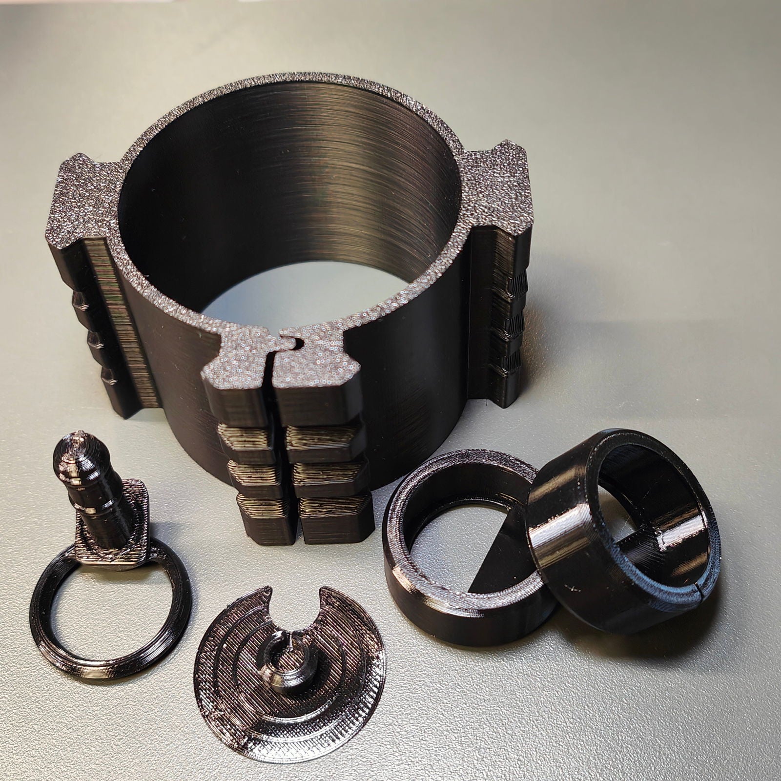 Modulares Bottle Clamp Set mit Picatinny-Aufnahmen für AEA HP MAX - Vielseitig & Anpassbar für Jagd und Sportschießen - UE3D Shop